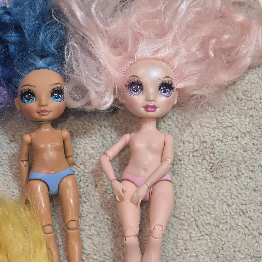 Lot of 8 Rainbow High & Shadow High Dolls - Multi-Color Hair / Articulated